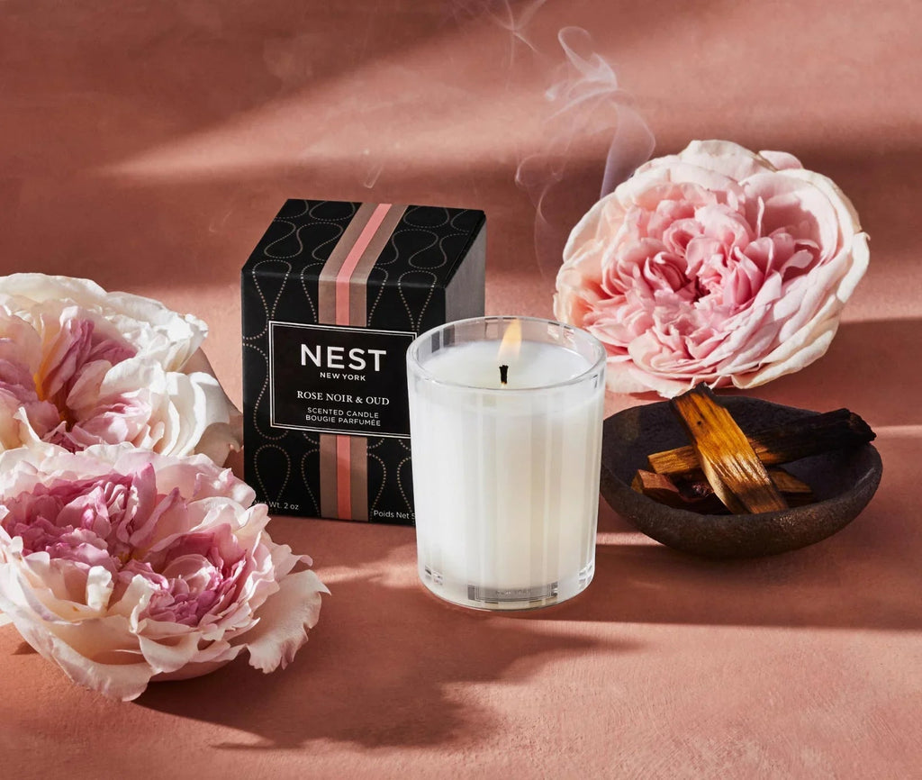 Rose Noir & Oud Votive Candle